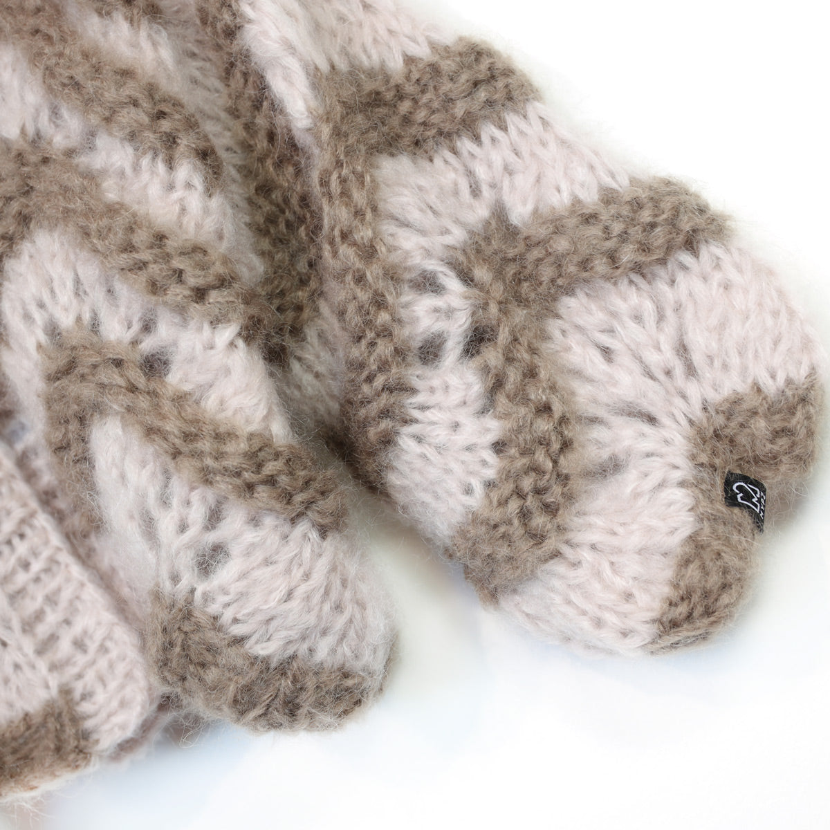 MYPZ kort, tykk mohair-cardigan Stonies Wave