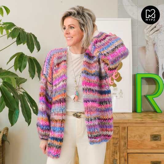 Knitting Kit – MYPZ Chunky Mohair Cardigan Flirty No15 (ENG-NL-DE)