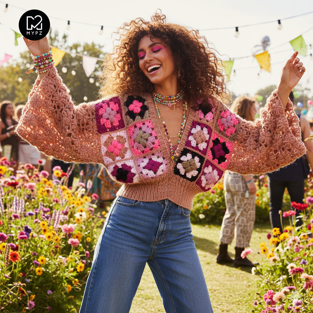 Crochet kit - 3D Flower Top Marley (ENG-NL) – MYPZ Handmade Luxury