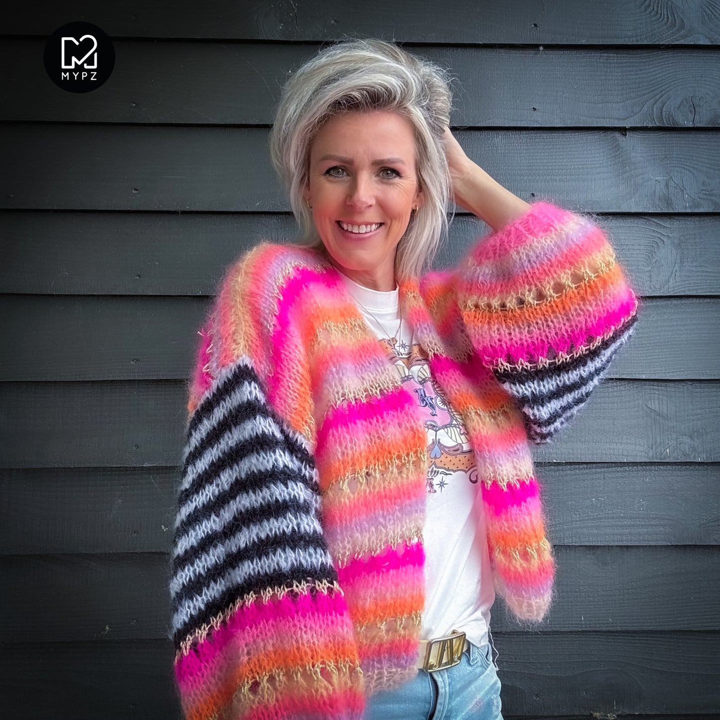 Knit pattern – MYPZ Light Mohair Cardigan Pink Magic No10 (ENG-NL-DE)