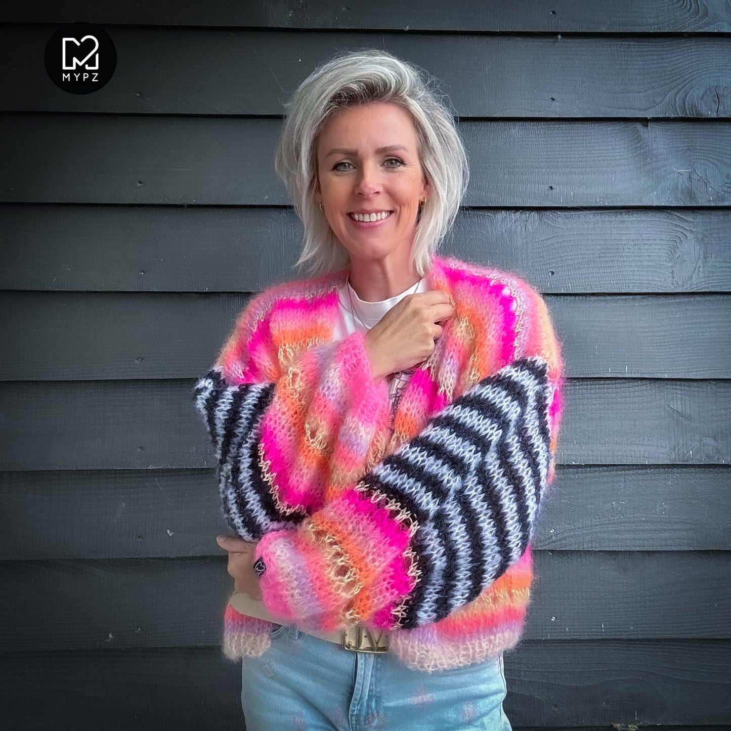 Knit pattern – MYPZ Light Mohair Cardigan Pink Magic No10 (ENG-NL-DE)