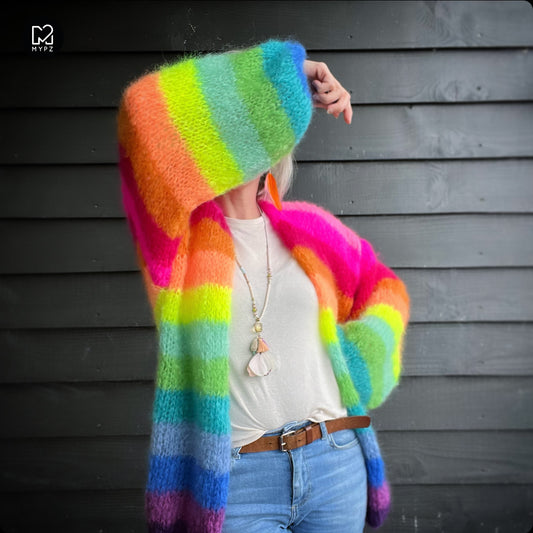 Strikkeoppskrift – MYPZ Light Mohair Jakke Bowie No10 (ENG-DE-NL-ES-FR-IT-DA-SV-NO)