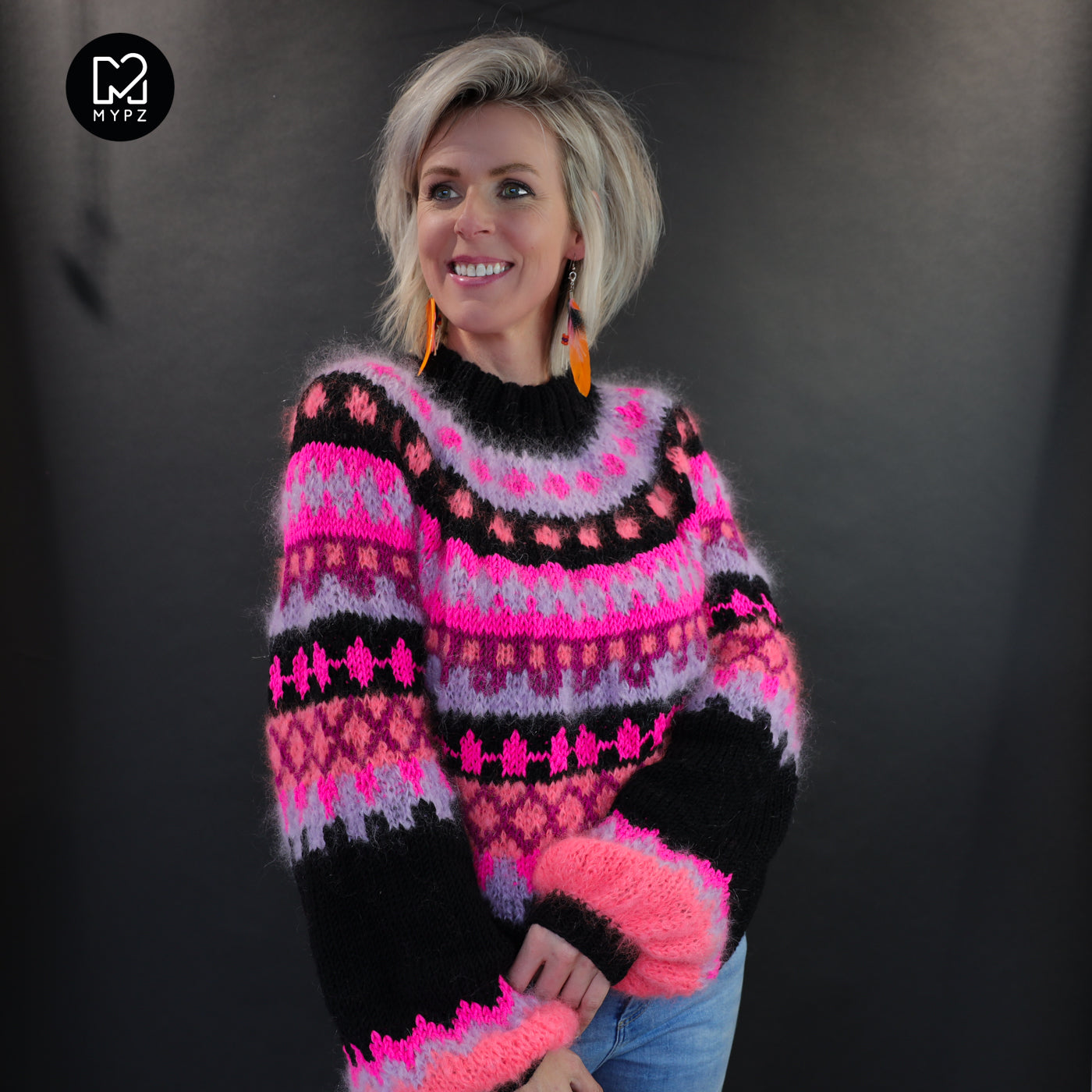 Knitting Kit – MYPZ top-down sweater Ziggy No6 (ENG-NL-DE)