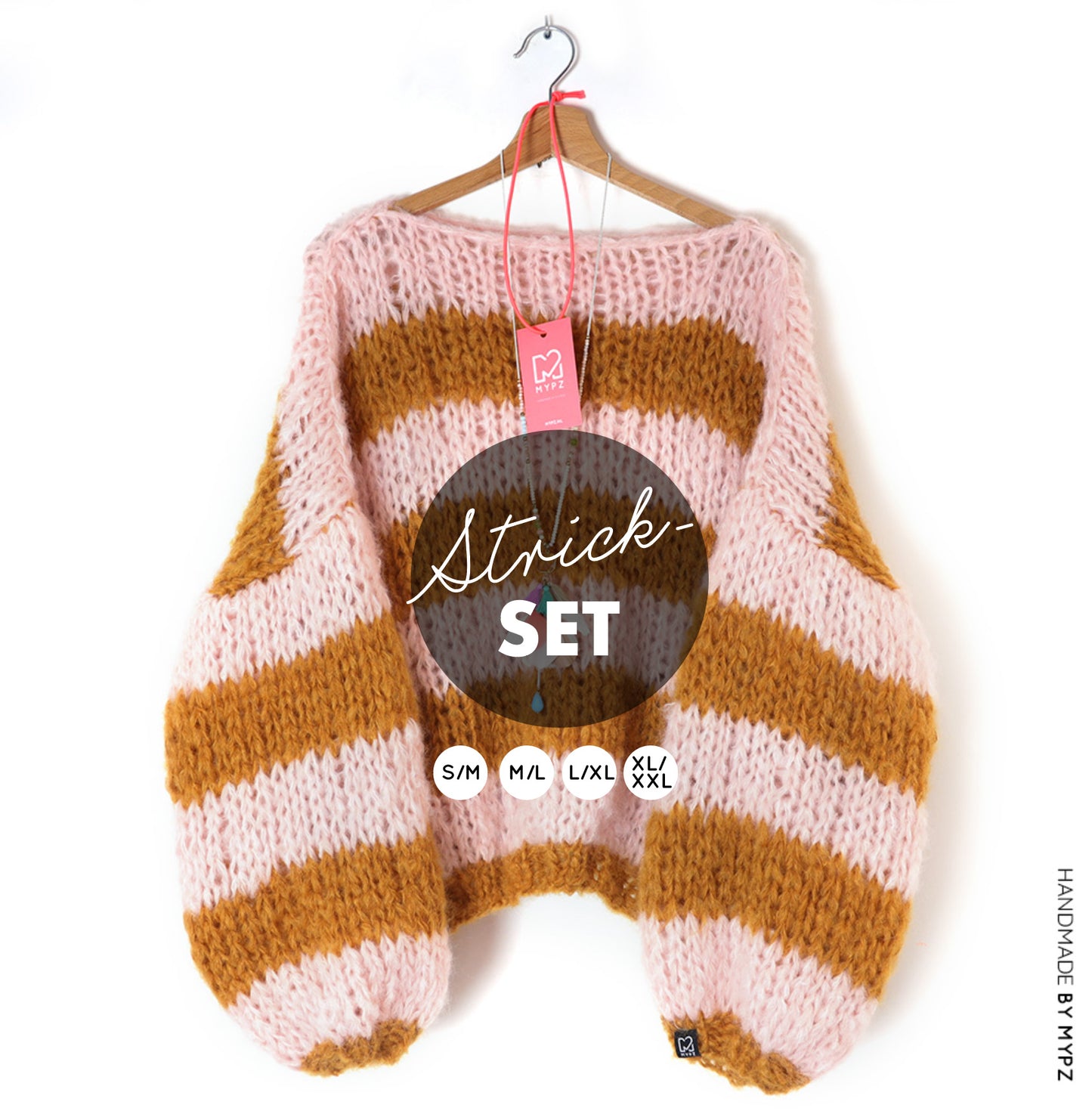 Knitting Kit – MYPZ Basic Chunky Pullover Apache No15 – Beginner (ENG-NL-FR-ES-DE)