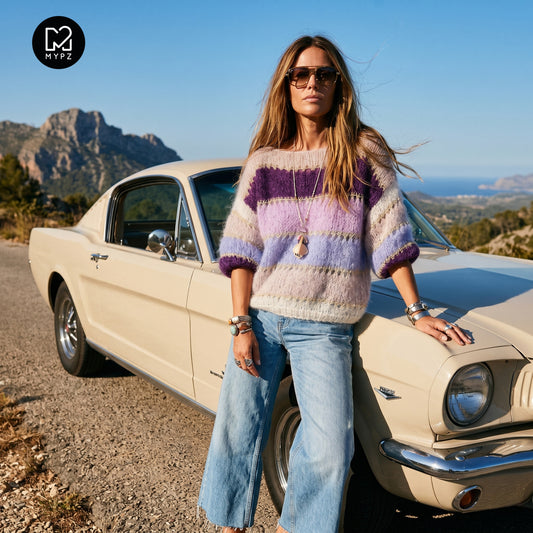 Strikkeoppskrift – MYPZ Basic Light Mohair Top Purple No10 (ENG-DE-NL-ES-FR-IT-DA-SV-NO)