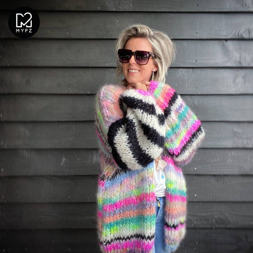 Strikkemønster – MYPZ Chunky Mohair Cardigan Indian Summer No.15 (NO)
