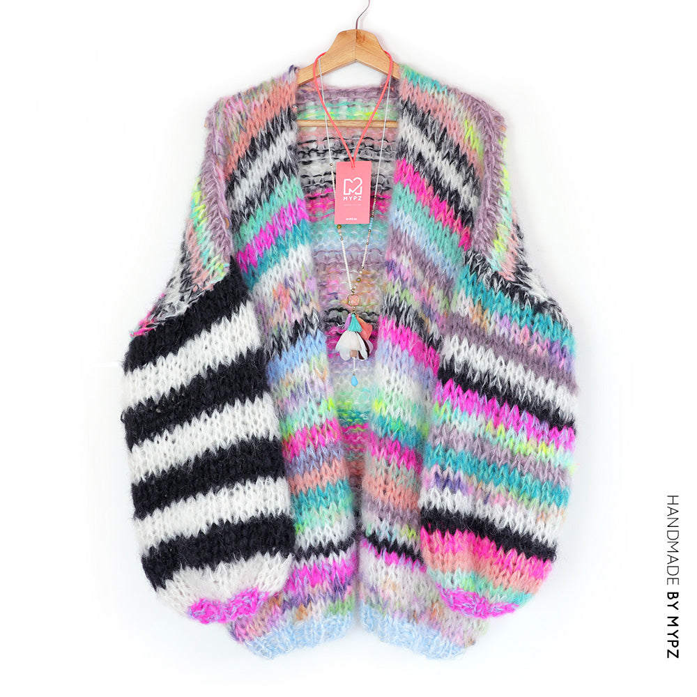 Strikkesett – MYPZ Chunky Mohair Cardigan Indian Summer No.15 (ENG-NL-NO)