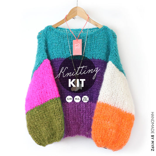 Knitting Kit – MYPZ Basic Chunky Pullover Mila No15 (ENG-NL-DE-FR-ES)
