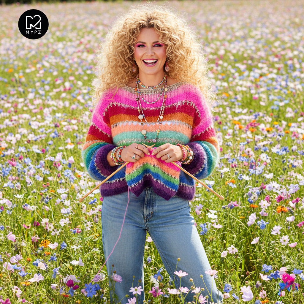 Knitting kit – MYPZ Light Mohair pullover BOWBOW No10 (ENG-NL-DE)