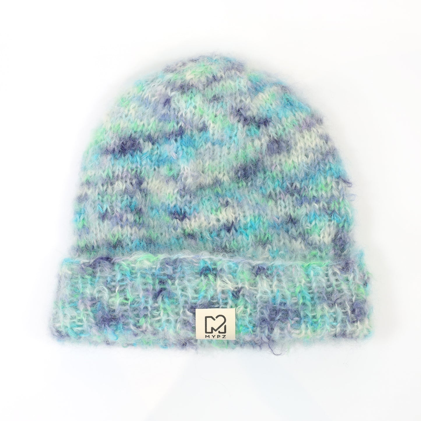 Strikkeoppskrift – Blue Lagoon-lue (ENG-NL-DE-ES-FR-IT-NO-DA-SV)