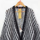 MYPZ Chunky Mohair Rib Cardigan Black & White