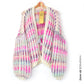 MYPZ Chunky Mohair Rib Cardigan Dusty Pink