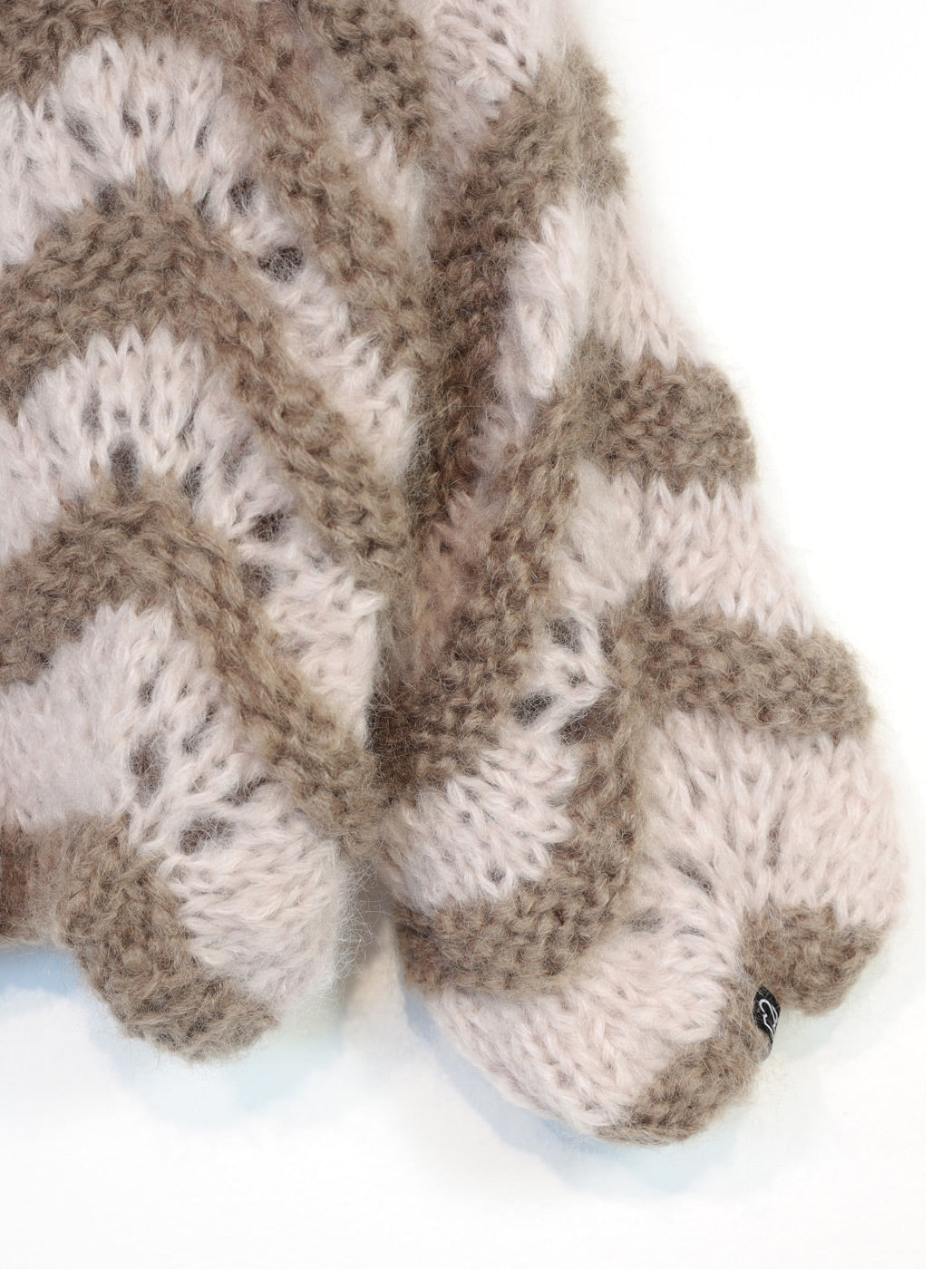 MYPZ kort, tykk mohair-cardigan Stonies Wave