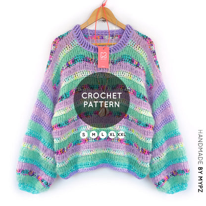 Crochet pattern – MYPZ Chunky pullover Archie (ENG-NL-DE)