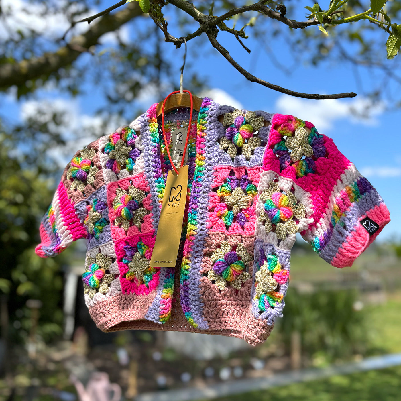 Crochet pattern - Flowergranny cardigan Maia for kids (ENG-NL)