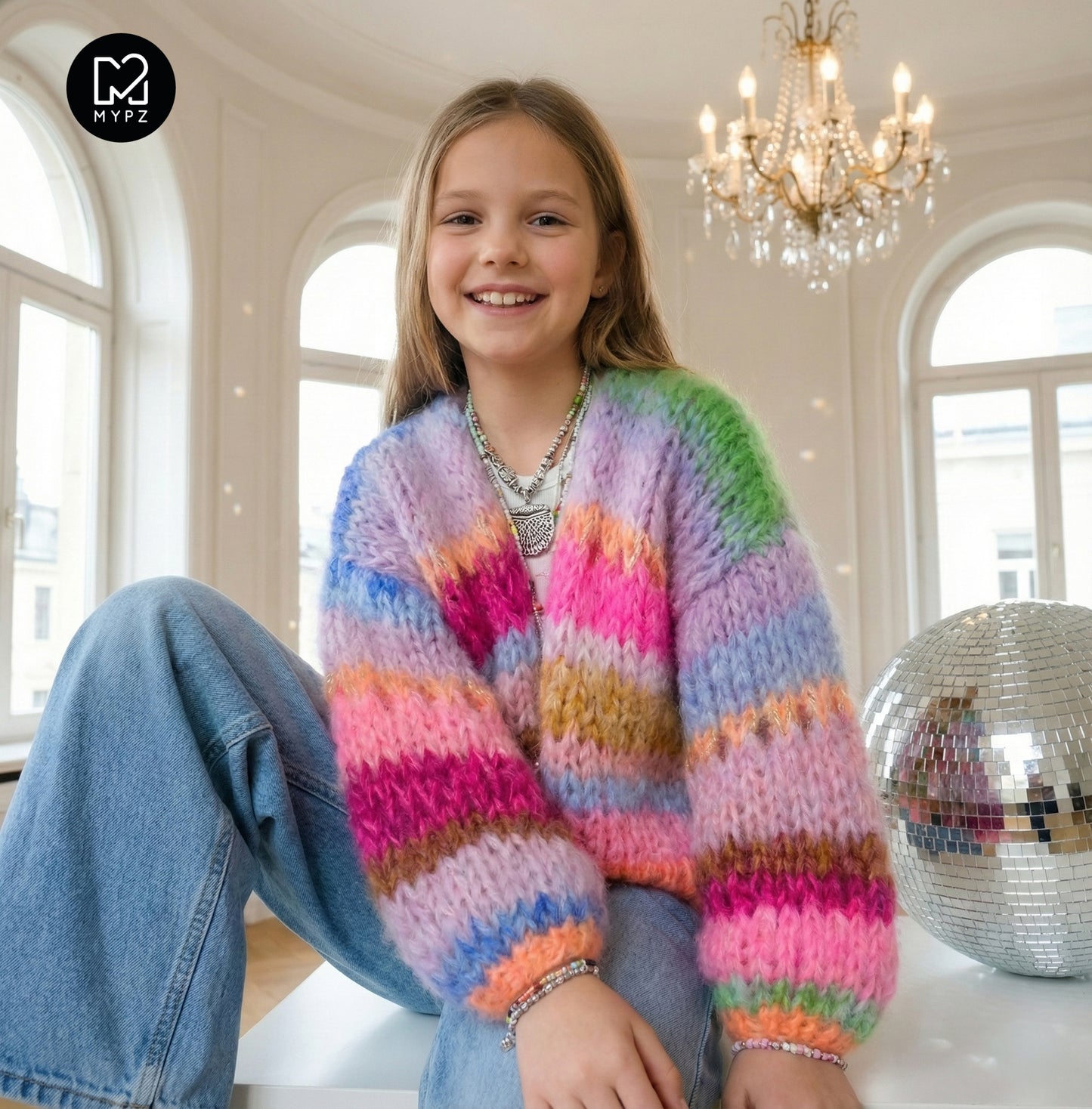Knit pattern – MYPZ Chunky Mohair Cardigan GIRLZ No12 (ENG-NL-DE)