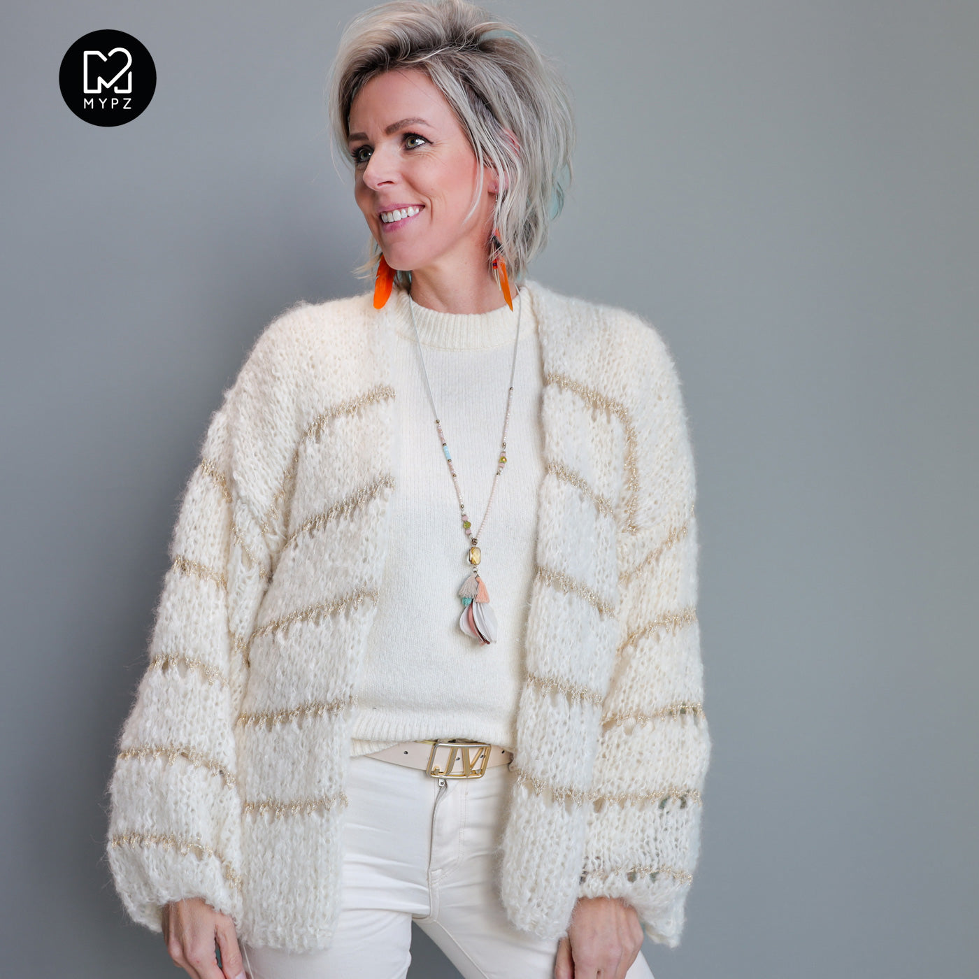 Knit pattern – MYPZ Light Alpaca-Silk Cardigan Glamour No10 (ENG-NL-DE)