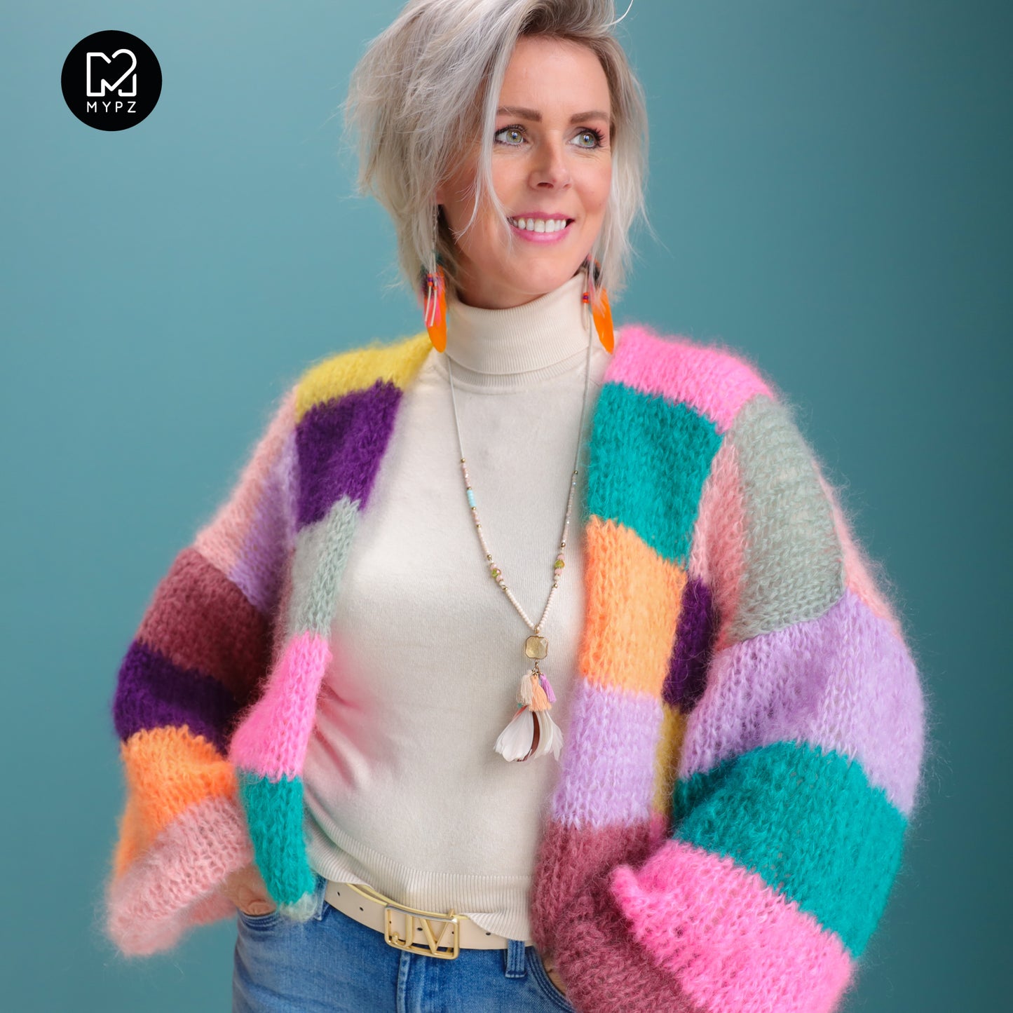 Knit pattern – MYPZ Short Light Mohair Cardigan Harper No10 (ENG-NL-DE)