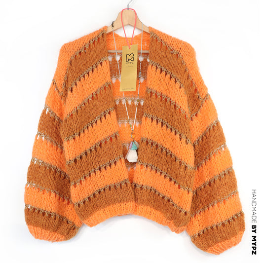 Lett alpakka-cardigan Golden Flow