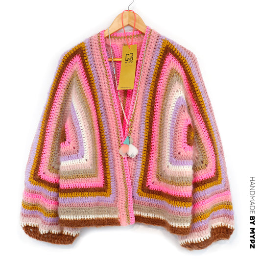 Chunky Mohair cardigan Moca Dreams
