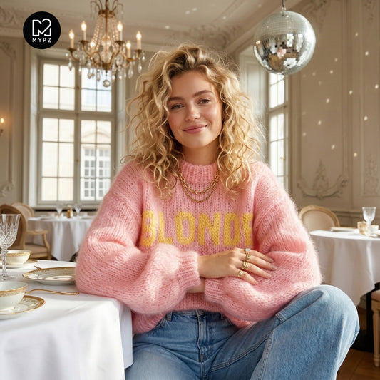 Knitting Kit – MYPZ Light Mohair Pullover Blonde No8 (ENG-DE-NL)
