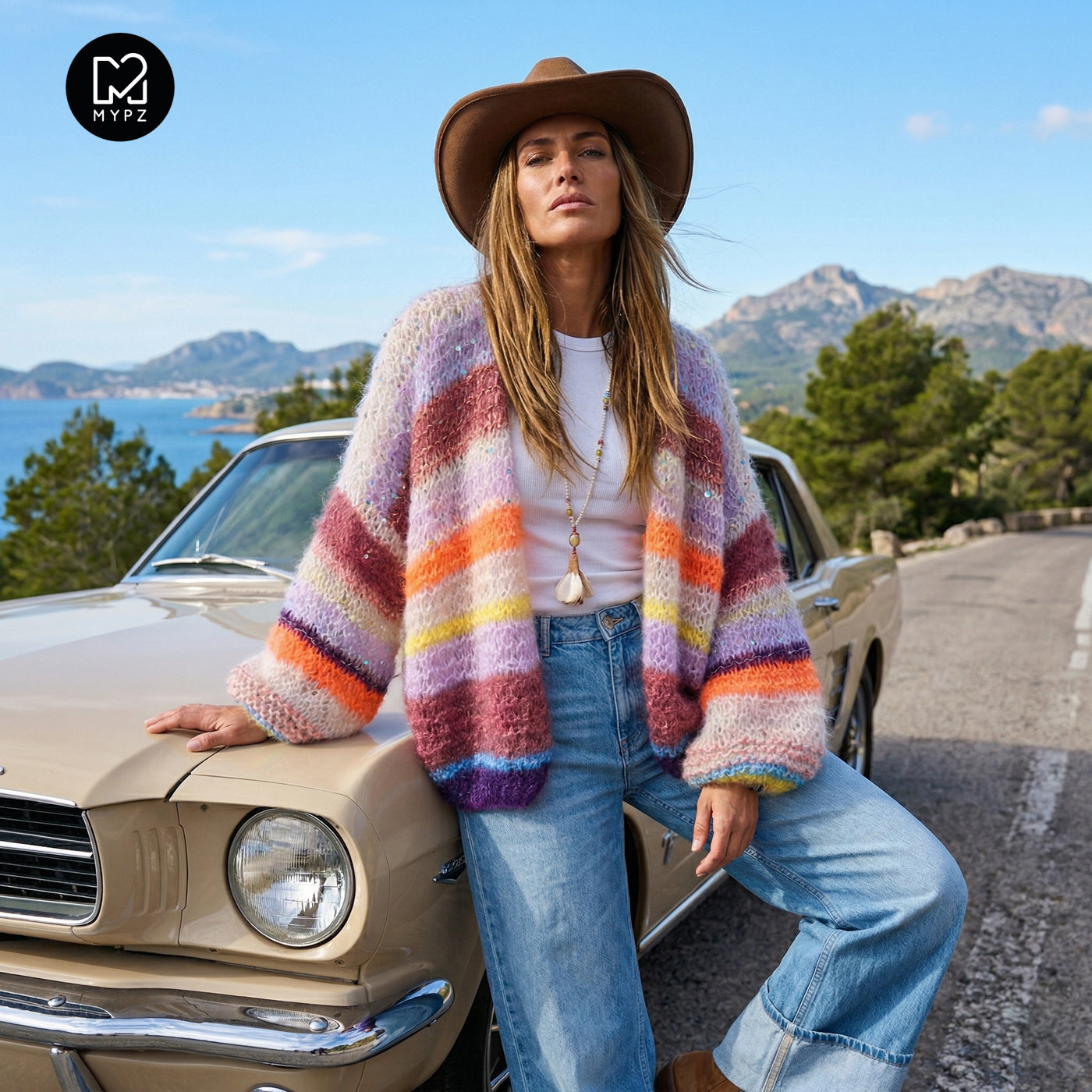 Knitting Kit – Light Mohair Cardigan Sasha No.12 (ENG-NL-DE)