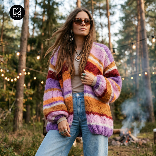 Strikkeoppskrift – MYPZ Light Alpaca Cardigan Sweet Hugs No10 (ENG-DE-NL-ES-FR-IT-DA-SV-NO)