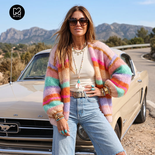 Knitting kit – MYPZ Basic Light Mohair Cardigan Talia No10 (ENG-NL)