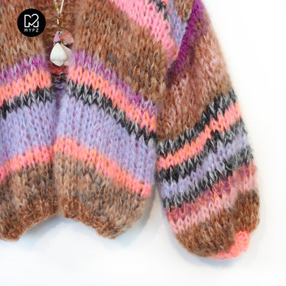 MYPZ Chunky Mohair Cardigan Tiger