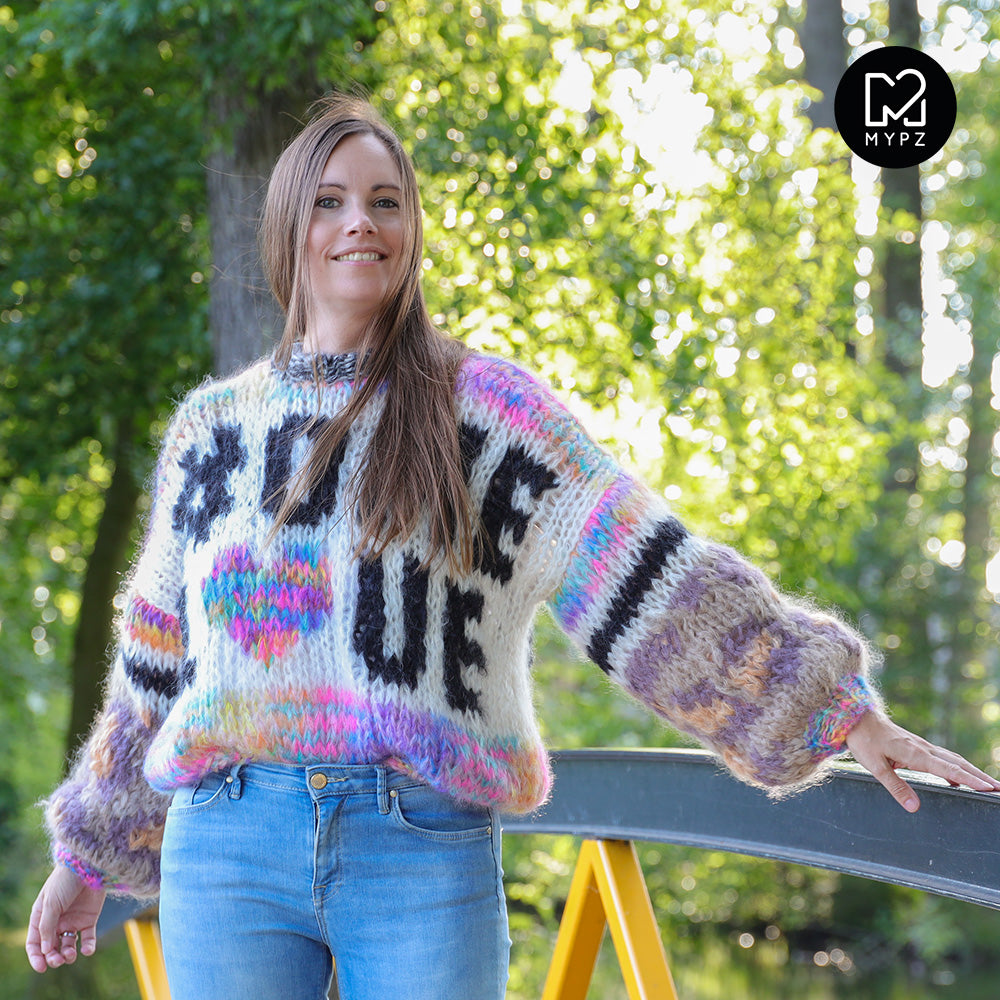 Knitting Kit – MYPZ Chunky Mohair Pullover #ONELOVE No15 (ENG-NL)