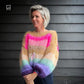 Chunky Mohair-merino Rainbow pullover