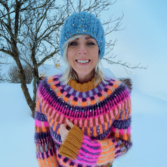 MYPZ ovenfra-og-ned-genser Boho Firefly