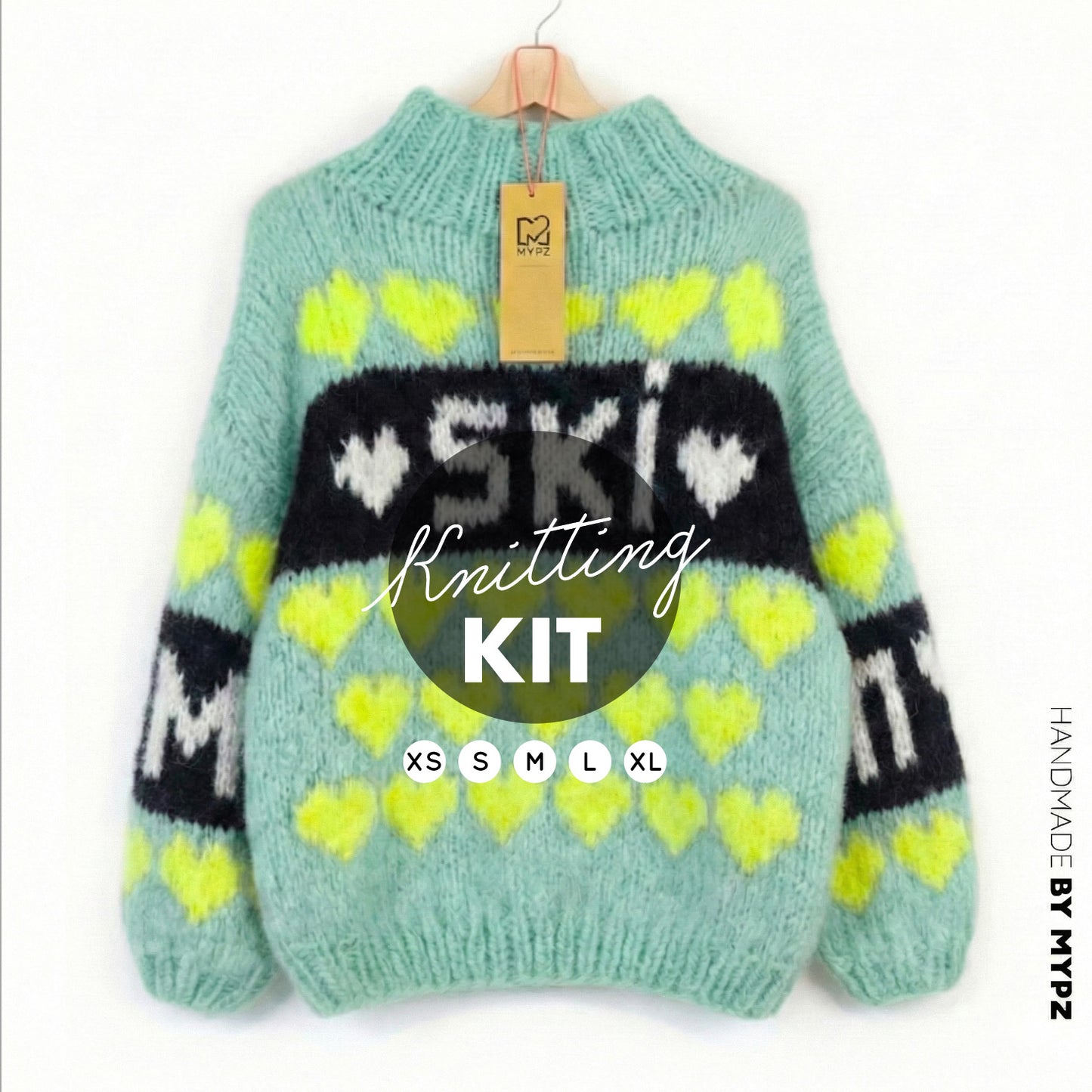 Knitting Kit – MYPZ Chunky Mohair Pullover Mint Love No.9 (ENG-NL-DE)