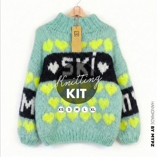 Knitting Kit – MYPZ Chunky Mohair Pullover Mint Love No.9 (ENG-NL-DE)