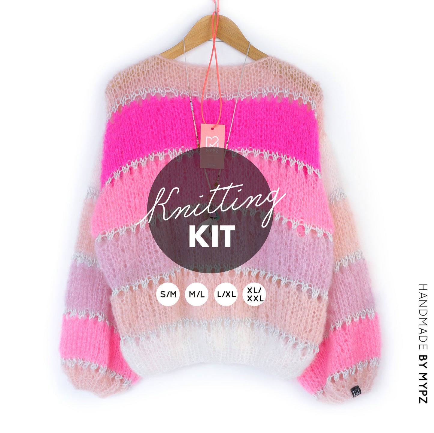 Knitting kit – MYPZ Light Mohair Pullover Evita No10 (ENG-NL-DE-FR)