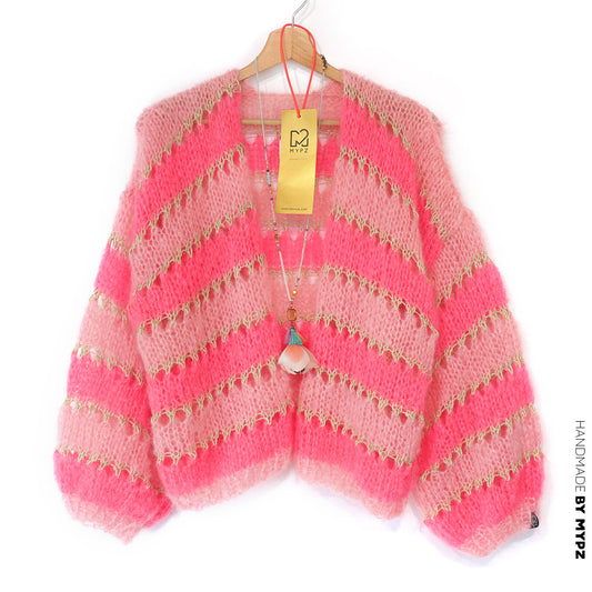 Strikkeoppskrift – MYPZ Cropped Light Mohair Cardigan Summerflow No10 (ENG-DE-NL-ES-FR-IT-DA-SV-NO)
