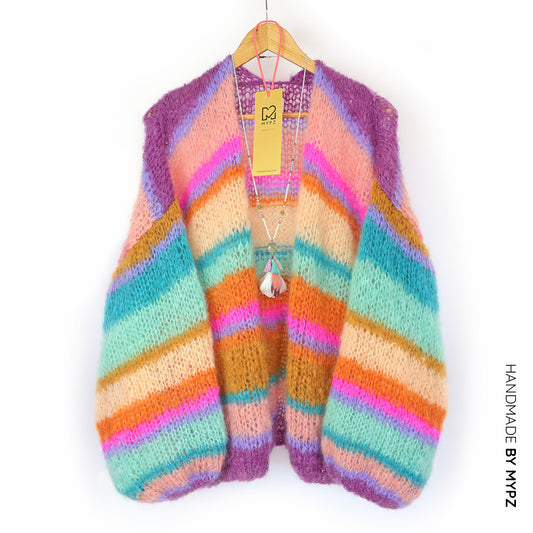 Strikkeoppskrift – MYPZ Basic Light Mohair Cardigan Crystal No10 (ENG-DE-NL-ES-FR-IT-DA-SV-NO)