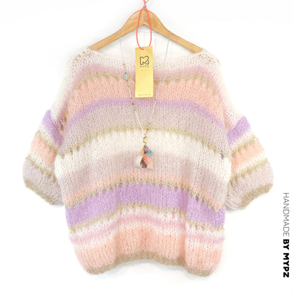 Knitting kit – MYPZ Light Mohair Top Powder Champaign No10 (ENG-NL-DE)