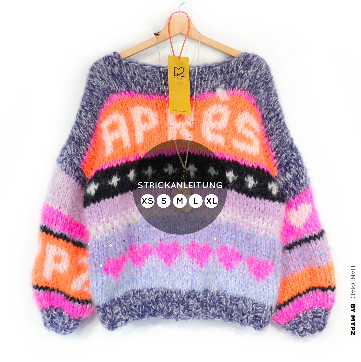 Knit pattern – MYPZ Chunky Mohair Pullover Après Ski No.9 (ENG-NL-DE)