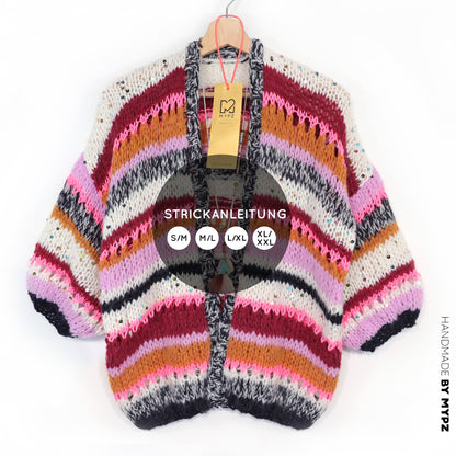 Knit pattern – MYPZ Light Alpaca Cardigan Twinkle Berry No10 (ENG-NL-DE)