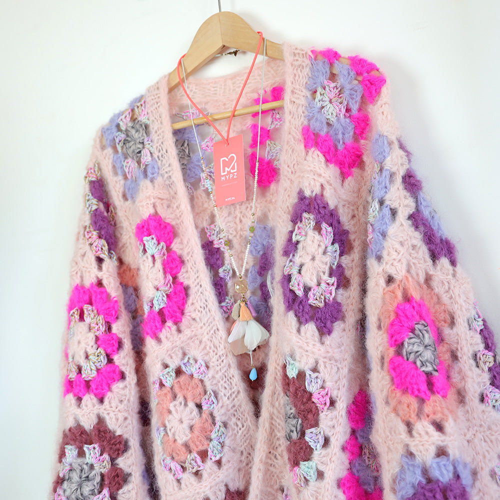 Crochet kit - MYPZ Granny square bomber cardigan Rosalie (ENG-NL)