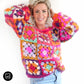 Crochet kit - MYPZ Granny square Mohair pullover Flora (ENG-NL)