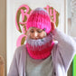 Knitting Kit – Gradient chunky mohair hat + snood (ENG-NL) kit