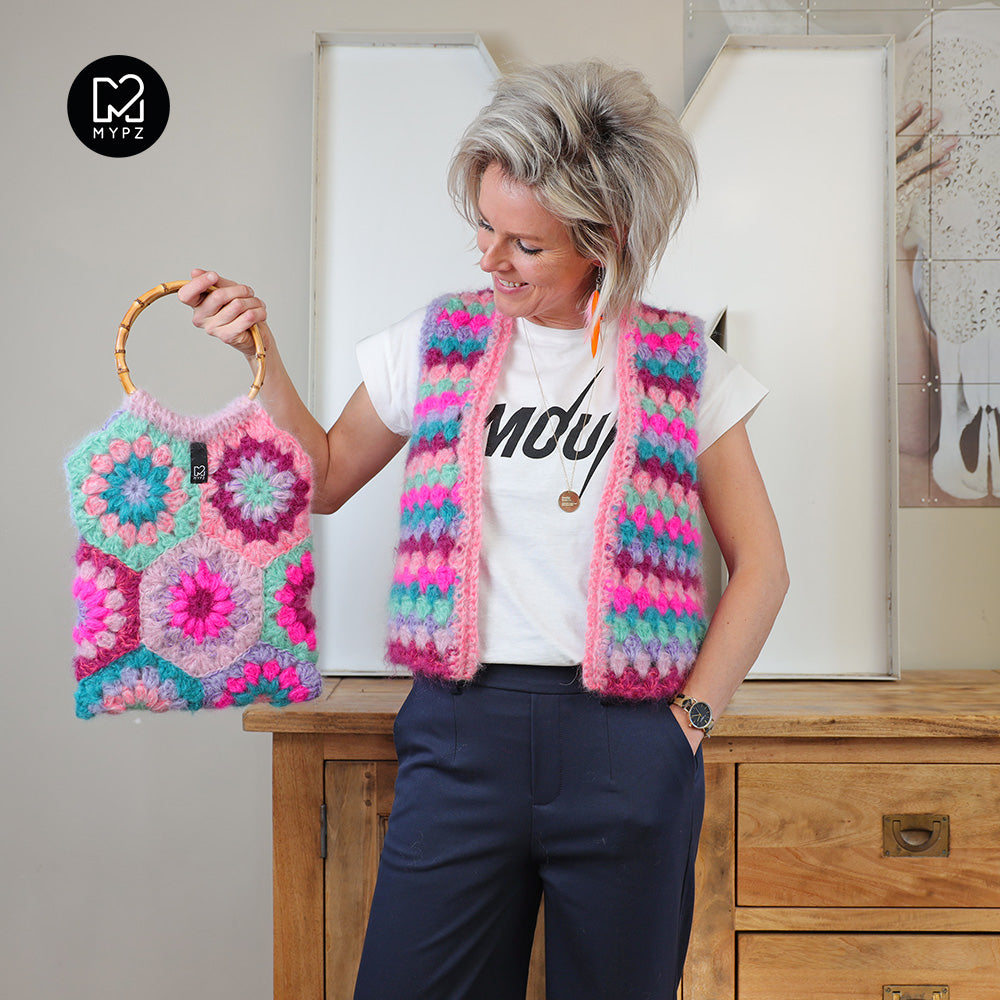 Crochet pattern - MYPZ starburst hexagon bag Milano