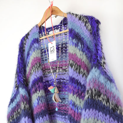 MYPZ Chunky kidmohair – Hand-dyed RAW Blue
